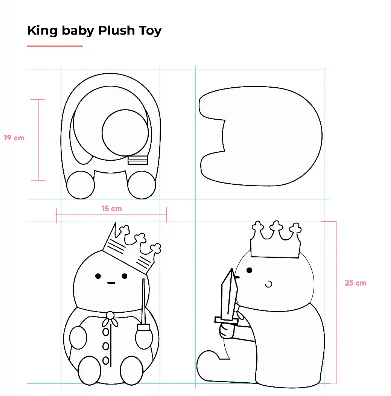 Dustinteractive King Baby Plush Toy (Pre-Order)