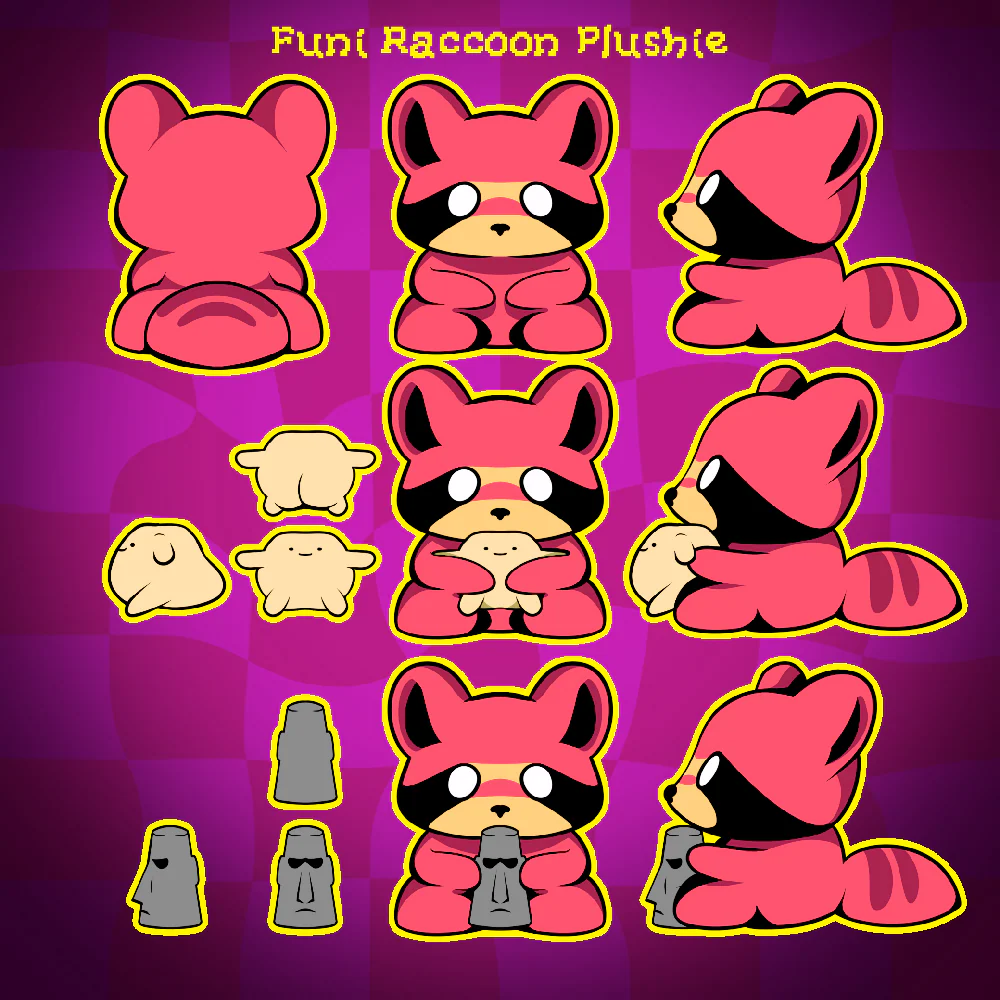 Funi Raccoon Marketable Plushie