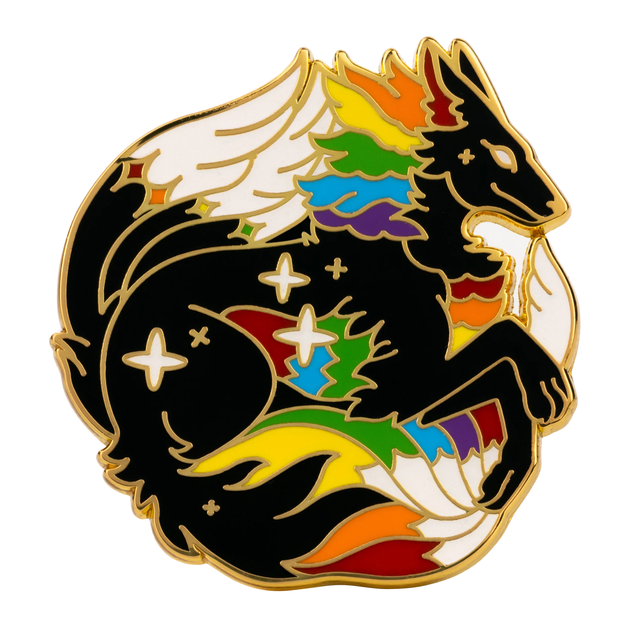 Aro & Rainbow Pride Critter Enamel Pin Collection